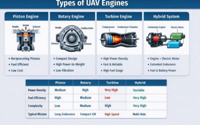 Types of UAV Engines: Piston, Rotary, Turbine, and Hybrid
