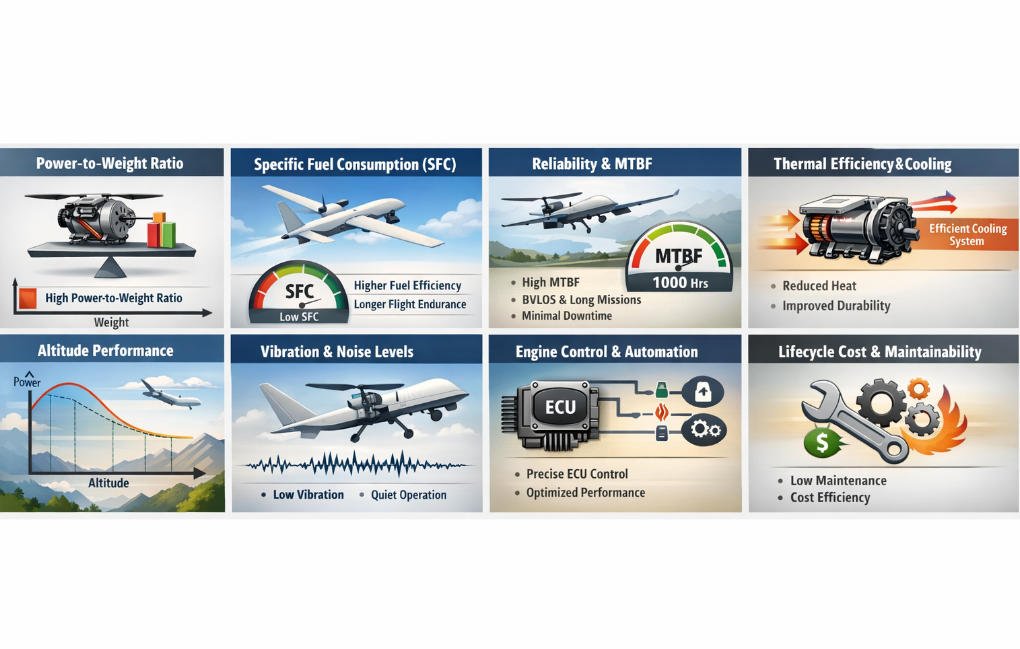 Key Performance Metrics of UAV Engines Explained