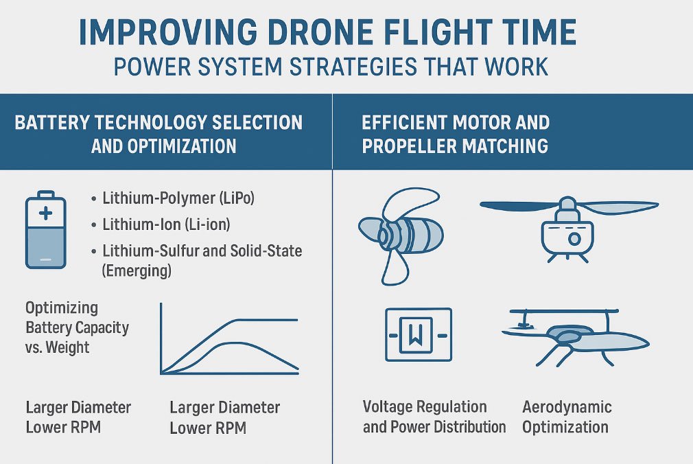 Improving Drone Flight Time: Power System Strategies That Work
