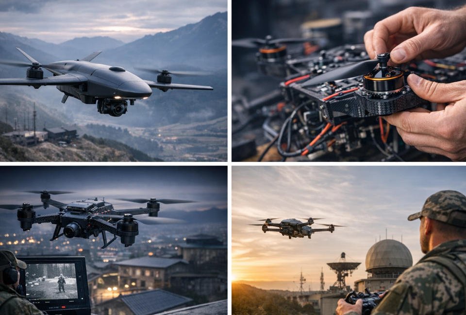 Silent UAV propulsion